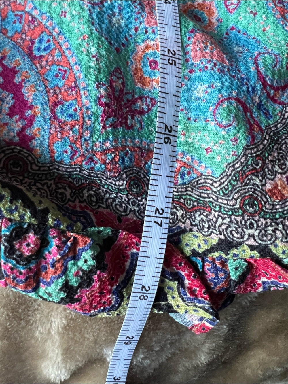 Umgee Multicolor Patchwork Tunic Top - Picture 11 of 11